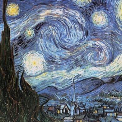 Noite Estrelada, de Vincent van Gogh, reprodução