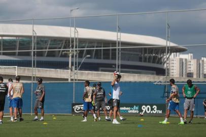  PORTO ALEGRE, RS, BRASIL 15/02/2017 - Imagens do treino do Grêmio que aconteceu agora a tarde no CT Luiz Carvalho. (FOTO: ANDRÉ ÁVILA/AGÊNCIA RBS).