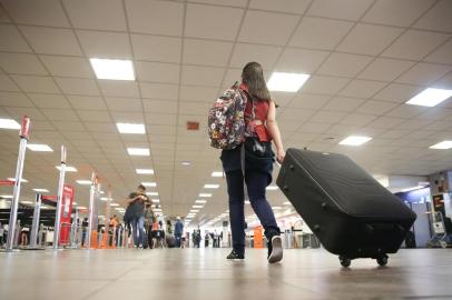  FLORIANÓPOLIS, SC, BRASIL, 21-12-2016: Aeroporto internacional de Florianópolis Hercílio Luz.