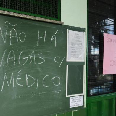  CAXIAS DO SUL, RS, BRASIL (06/03/2017). Greves dos Médicos Caxienses 2017. Reportagem verifica o atendimentos nas UBSs do Cinquentenário, Esplanada e Vila Ipê.  NA FOTO, UBS CINQUENTENÁRIO.   (Roni Rigon/Pioneiro).