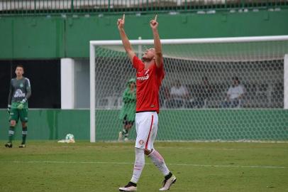  O atacante Pedro Lucas, da equipe sub-20 do Internacional.