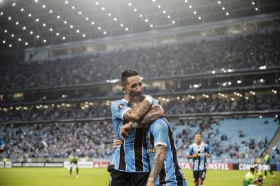  PORTO ALGRE, RS, BRASIL 25/05/2017 - O Grêmio enfrenta o Zamora na noite desta quinta-feira, na Arena, na última partida pela primeira fase da Copa Libertadores. (FOTO: FÉLIX ZUCCO/AGÊNCIA RBS).Indexador: Felix Zucco