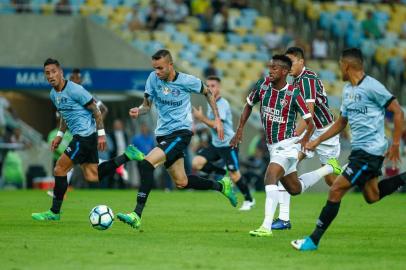 Gremio x FluminenseRIO DE JANEIRO, RS, BRASIL, 31-05-2017. Grêmio enfrenta o Fluminense no Rio pela Copa do Brasil. Partida no Maracanã vale vaga às quartas de final do campeonato. (LUCAS UEBEL/GREMIO.NET)Editoria: SPOIndexador: Lucas UebelSecao: futebolFonte: Gremio.netFotógrafo: Gremio x Fluminense