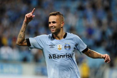 PORTO ALEGRE, RS, BRASIL 11/04/2017 - Grêmio recebe o Iquique na Arena pela Libertadores em partida válida pela segunda rodada da fase de grupos da competição. Na foto: Luan (FOTO: FERNANDO GOMES/AGÊNCIA RBS).