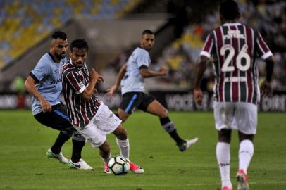 RIO DE JANEIRO, RJ - 15.06.2017: FLUMINENSE X GRÊMIO - Gustavo Scarpa durante Fluminense x Grêmio realizada no Estadio do Maracanã pela 7ª rodada do Campeonato Brasileiro no Rio de Janeiro, RJ. (Foto: Marcelo Cortes/Fotoarena/Lancepress!)