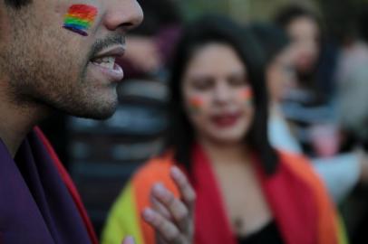  

PORTO ALEGRE, RS, BRASIL - 2017.07.02 - Parada de luta LGBT reúne milhares de pessoas no parque da Redenção, em Porto Alegre. (Foto: ANDRÉ ÁVILA/ Agência RBS)