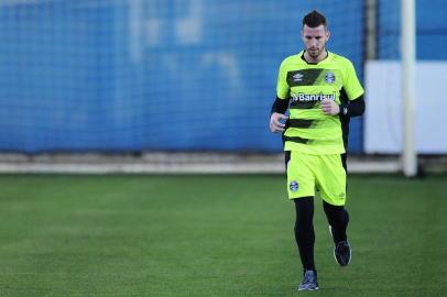  PORTO ALEGRE, RS, BRASIL - 14-07-2017 - Grêmio treina nesta sexta-feira antes de enfrentar o Ponte Preta no próximo domingo (FOTO: LAURO ALVES/AGÊNCIA RBS)