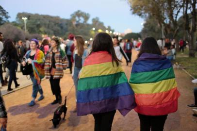  

PORTO ALEGRE, RS, BRASIL - 2017.07.02 - Parada de luta LGBT reúne milhares de pessoas no parque da Redenção, em Porto Alegre. (Foto: ANDRÉ ÁVILA/ Agência RBS)