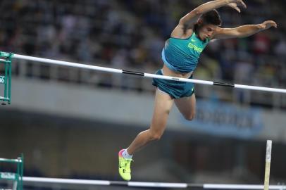 RIO DE JANEIRO 13/08/2016 - ESTÃDIO OLÍMPICO  -  Prova classificatória de salto com vara, durante os jogos Rio 2016, no Rio de Janeiro. Na foto: Thiago Braz Da Silva.