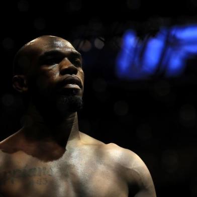 ANAHEIM, CA - JULY 29: Jon Jones looks on prior to a fight against Daniel Cormier in the Light Heavyweight title bout during UFC 214 at Honda Center on July 29, 2017 in Anaheim, California.   Sean M. Haffey/Getty Images/AFP