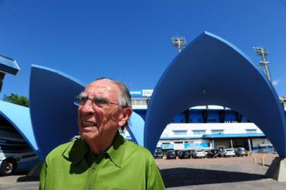  PORTO ALEGRE,RS, BRASIL, 20/11/12FOTO:FERNANDO GOMES/ ZERO HORAHélio Dourado, ex-presidente gremista e que contruiu o anel superior do estádio.