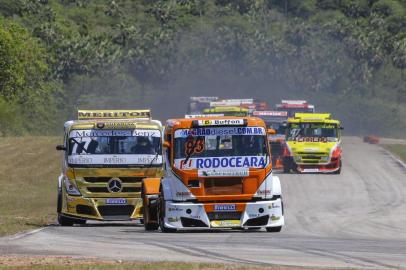 Corrida da Copa Truck em Fortaleza, no Ceará.