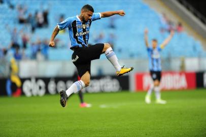  PORTO ALEGRE, RS, BRASIL, 02.09.2017.Grêmio encara o Sport na Arena. Com time titular, Renato Portaluppi tenta fazer o Grêmio se aproximar do líder Corinthians no Brasileirão, em jogo na Arena. Foto: Carlos Macedo/Agência RBS