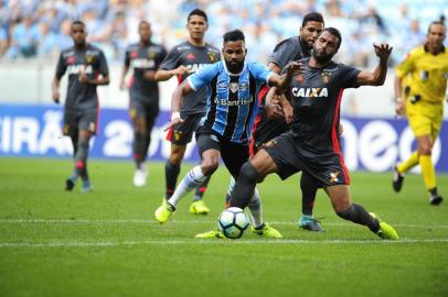  

PORTO ALEGRE, RS, BRASIL, 02.09.2017.
Grêmio encara o Sport na Arena. Com time titular, Renato Portaluppi tenta fazer o Grêmio se aproximar do líder Corinthians no Brasileirão, em jogo na Arena. 
Foto: Carlos Macedo/Agência RBS