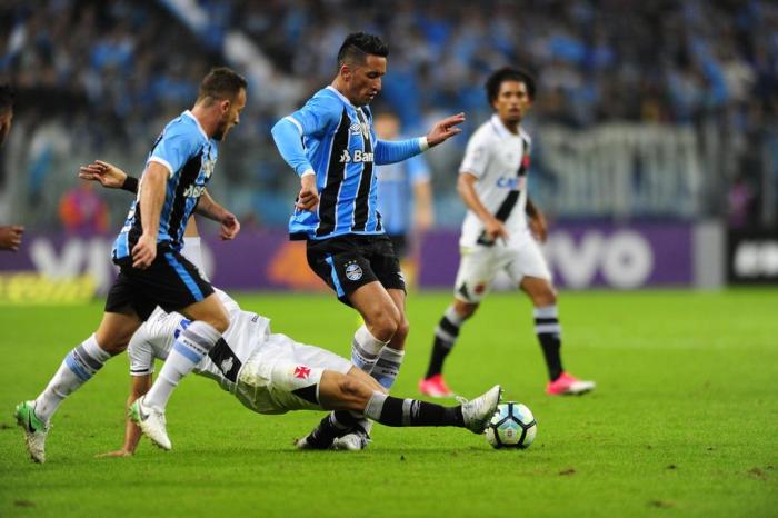  

PORTO ALEGRE, RS, BRASIL, 04-06-2017. Jogo do Grêmio X Vasco pelo Campeonato brasileiro série A na Arena. (FÉLIX ZUCCO/AGÊNCIA RBS)