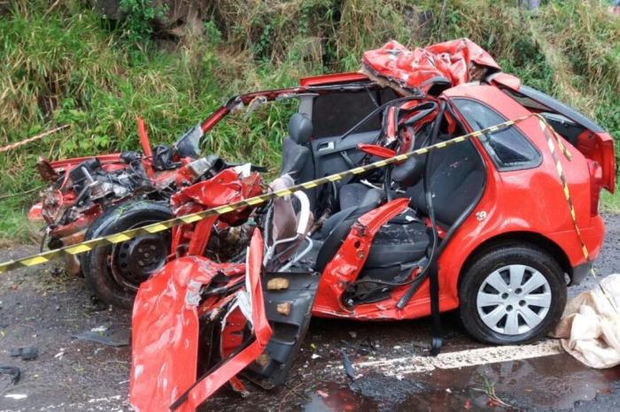 Acidente na BR-386 mata quatro pessoas em Frederico Westphalen. Foto: Divulgação / PRF