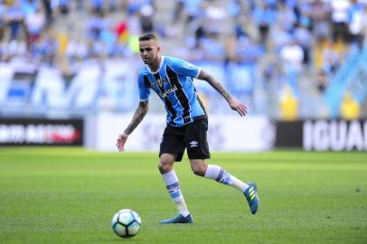  

PORTO ALEGRE, RS, BRASIL - 06-08-2017 - Grêmio enfrenta o Atlético MG na Arena. Gol do Grêmio primeiro tempo. Jogador Luan (FOTO: CARLOS MACEDO/AGÊNCIA RBS)