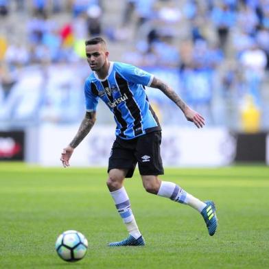  

PORTO ALEGRE, RS, BRASIL - 06-08-2017 - Grêmio enfrenta o Atlético MG na Arena. Gol do Grêmio primeiro tempo. Jogador Luan (FOTO: CARLOS MACEDO/AGÊNCIA RBS)