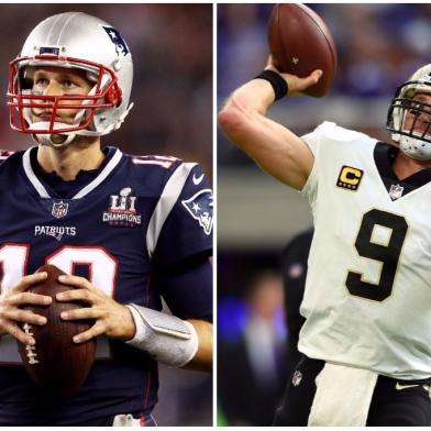 tom brady, drew brees, new orleans saints, new england patriots