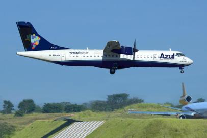 o turboélice ATR 72-600 da Azul Linhas Aéreas. 