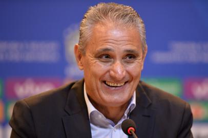  Tite durante a convocação dos jogadores que irao atuar nas partidas da Selecao Brasileira contra Bolvia e Chilr, validas pelas Eliminatórias da Copa da Rússia 2018