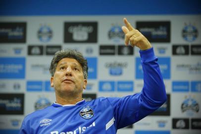  PORTO ALEGRE, RS, BRASIL, 15/09/2017:  Renato Portaluppi fala sobre um ano de Grêmio. (FOTO: ISADORA NEUMANN/ AGÊNCIA RBS)