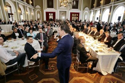  

PORTO ALEGRE, RS, BRASIL, 18-09-2017: O prefeito da cidade de São Paulo, João Doria Jr, em almoço do Forum de Gestão do Rio Grande do Sul, no salão da Associação Leopoldina Juvenil em Porto Alegre (FOTO FÉLIX ZUCCO/AGÊNCIA RBS, Editoria de Notícias).