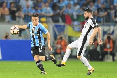  

PORTO ALEGRE, RS, BRASIL, 20-09-2017. Grêmio joga contra o Botafogo na Arena pelas  quartas da Libertadores da América. (LAURO ALVES/AGÊNCIA RBS)