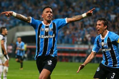  

PORTO ALEGRE, RS, BRASIL, 20-09-2017. Grêmio joga contra o Botafogo na Arena pelas  quartas da Libertadores da América. (LAURO ALVES/AGÊNCIA RBS)