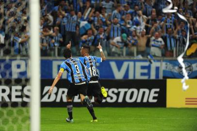  

PORTO ALEGRE, RS, BRASIL, 20-09-2017. Grêmio joga contra o Botafogo na Arena pelas  quartas da Libertadores da América. (ANDRÉ ÁVILA/AGÊNCIA RBS)