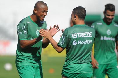  CAXIAS DO SUL, RS, BRASIL 20/09/2017Treino do Juventude antes de enfrentar Boa Esporte pela série B do Campeonato Brasileiro de Futebol. Na foto o atacante João Paulo. (Felipe Nyland/Agência RBS)