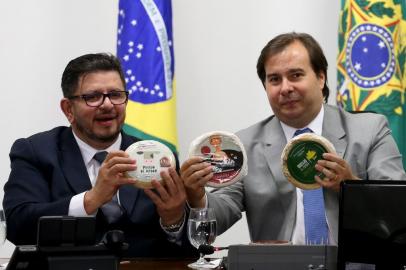  

Rodrigo Maia recebe produtores de queijos artesanais no Planalto