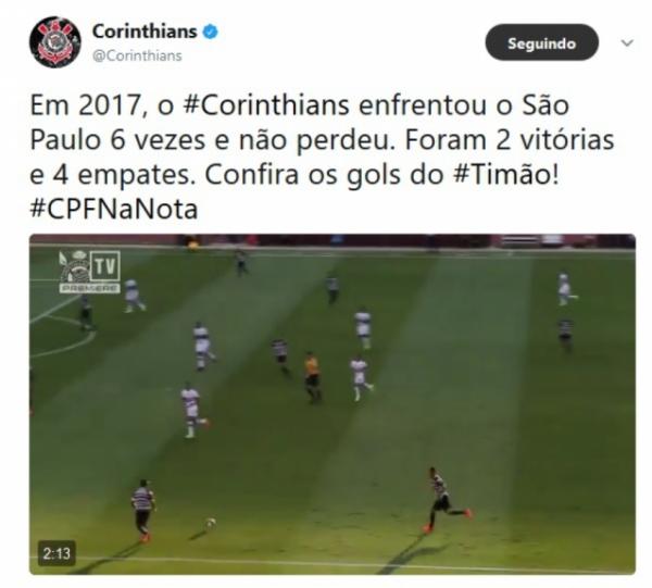 Reprodução / Corinthians