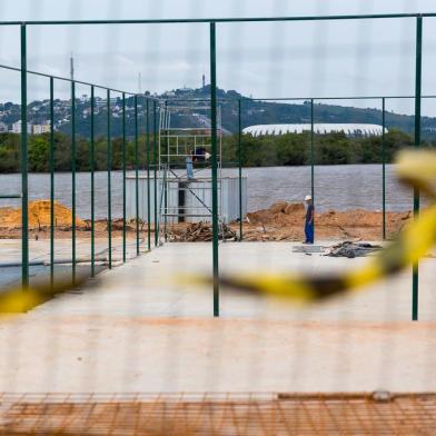  

PORTO ALEGRE, RS, BRASIL, 21-09-2017. Andamento das obras na Orla do Guaíba, na Usina do Gasômetro. (OMAR FREITAS/AGÊNCIA RBS)
Indexador: Omar Freitas