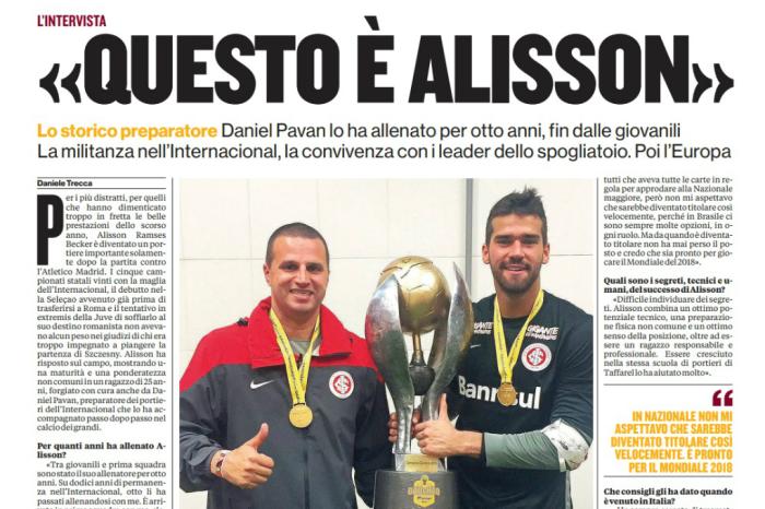 Reprodução / Gazzetta dello Sport