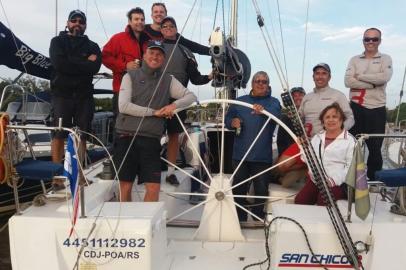 Barco San Chico 3, do comandante Xico Freitas, grande campeão do XXVII Troféu Cayru, na classe ORC Internacional