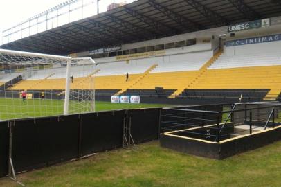 Espaço para visitante no Estádio Heriberto Hülse