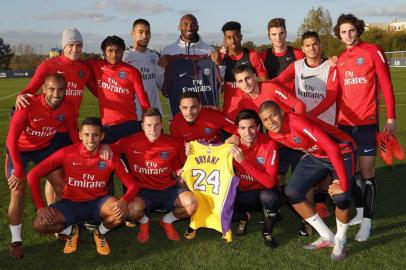 psg, kobe bryant, futebol, basquete, treino