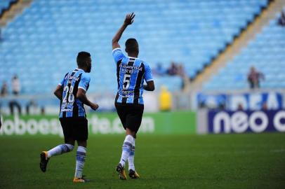  

PORTO ALEGRE, RS, BRASIL, 22-10-2017. Grêmio recebe o Palmeiras na Arena, pelo Brasileirão. Renato escala time quase todo de reservas para enfrentar o time paulista. (FÉLIX ZUCCO/AGÊNCIA RBS)