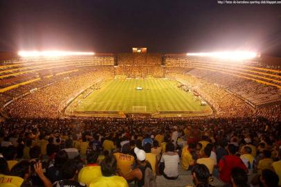 Estádio Monumental Isidro Romero, em Guayaquil, casa do Barcelona