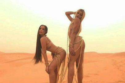 anitta , pablo vittar, clipe, deserto do saara