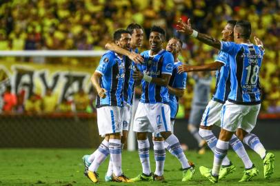 grêmio, barcelona-equ, libertadores, guayaquil, gol, edilson