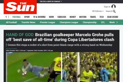 marcelo grohe, the sun, grêmio, 26102017