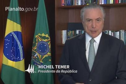 vídeo do presidente michel temer após denúncia barrada