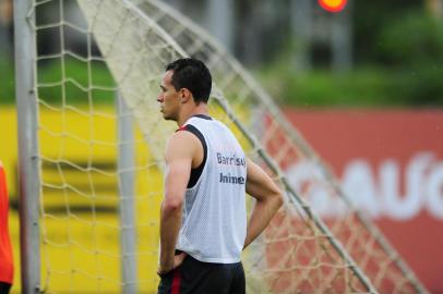  

PORTO ALEGRE, RS, BRASIL, 18-10-2017: Treino do Inter no CT Parque Gigante, após confronto com o BOA em Varginha pela Série B do Campeonato Brasileiro (FOTO FÉLIX ZUCCO/AGÊNCIA RBS, Editoria de Esportes).
Na foto, Leandro Damião.