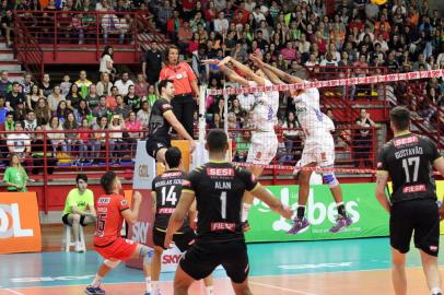  

Jogo entrre Canoas x Sesi-SP, pela terceira rodada da Superliga masculina