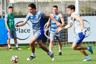  

PORTO ALEGRE, RS, BRASIL 30/10/2017 - Treino Grêmio. (FOTO: ROBINSON ESTRÁSULAS/AGÊNCIA RBS)