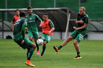  CAXIAS DO SUL, RS, BRASIL, 30/10/2017 - Equipe do Esporte Clube Juventude treina para o próximo confronto. (Marcelo Casagrande/Agência RBS)