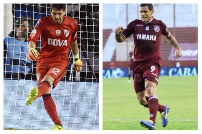 Montagem sobre fotos / River Plate, Divulgação e Lanús, Divulgação