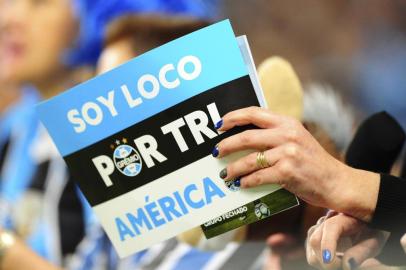  

PORTO ALEGRE, RS, BRASIL, 01.11.2017. Grêmio enfrenta o Barcelona-EQU, de Guayaquil, pela semifinal da Libertadores da América.

Foto: Félix Zucco/Agência RBS